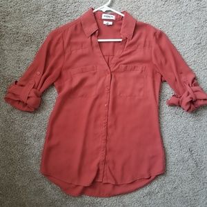 Express Slim Fit Portofino shirt small